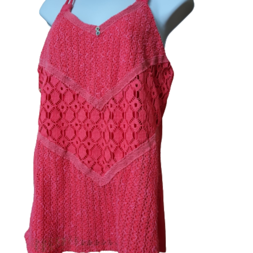 Tank top by Maurice's Sz M in rose color